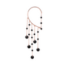 earCurve Black Élégance – Ohrschmuck mit Glasperlen und goldenen Elementen