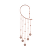 earCurve Rosé Élégance – Ohrschmuck mit Glasperlen und goldenen Elementen